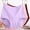 Purple, variant on 3 Pack Women'S Plus Size Panties Solid Color High Waist Leak Proof Physiological Period BriefRedXXXL
