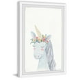 thumbnail image 2 of Marmont Hill Unicorn Flower Crown Framed Painting Print, 2 of 5
