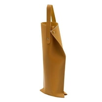 Wine Gift Bag Reusable Leather Wine Tote Single Bottle Champagne Beer Gift Bags For Birthday Wedding Picnic Party Christmas Gifts/ Leather Wine Packaging Bag Light Brown