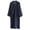 Navy, variant on FhsagQ Pajamas Men's Pajamas with for in A Pack Super Fit Jacquard Striped Kimono Robe Cotton Thin Spring Summer Autumn Winter Japanese Sweat Robe Men's Lace and Wind Robe Navy L