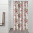 thumbnail image 2 of Pioneer Flower Floral Print Pattern Shower Curtain 36"x72", Bathroom Decorative Shower Curtain Set with 12 Hooks, Waterproof Washable, 2 of 6