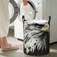 thumbnail image 4 of Cauagu Ink Style Bald Eagle for Laundry Basket,Collapsible Organizer Basket for Storage Bin Toy Bins Gift Baskets Bedroom Clothes Children Nursery Hamper -Medium, 4 of 7