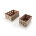 thumbnail image 2 of Elements Set of 2 15-inch 13-inch Multi Color MDF Crates, 2 of 9