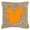 Orange, variant on Squirrel Burlap and Brown Indoor & Outdoor Decorative Fabric Pillow - 18 x 18 in.