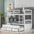 thumbnail image 1 of Restonic's Twin XL Bed with 3 Drawers & Trundle, Durable Wood Structure, 1 of 16