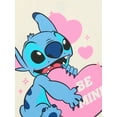 thumbnail image 3 of Stitch Be Mine Girls Valentine's Day Short Sleeve Graphic Tee, Sizes 4-16, 3 of 3
