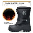 thumbnail image 2 of Bocca Boys Waterproof Snow Boots A1-Black Slip Resistant Winter Boots B7M, 2 of 6