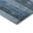 thumbnail image 3 of Addison Rugs Mayfield Premium Machine Washable Transitional Stripes Blue Rectangle Rug, 1'8" X 2'6" Machine Washable Transitional Stripes Blue Oversized Sherpa Throw Blanket, 3 of 6