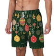 thumbnail image 2 of Uemuo Christmas Pattern Mens Swim Trunks Quick Dry Board Shorts with Mesh Lining, Stretch Beach Shorts Quick Dry No-Chafing Board Shorts-Small, 2 of 9