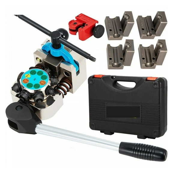 Brake Line Flaring Tool, 45 Degree Single, Double, And Bubble Flares For 3/16", 1/4", 5/16" And 3/8" Tube Size ,Easy to Use