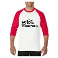 thumbnail image 1 of MmF - Mens Raglan Sleeve Baseball T-Shirts, up to Size 3XL - Big Brother, 1 of 4