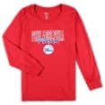 thumbnail image 2 of Women's Concepts Sport Red/Heather Gray Philadelphia 76ers Plus Size Long Sleeve Top and Shorts Sleep Set, 2 of 3