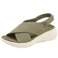 thumbnail image 1 of Sandalias cruzadas para mujer Sandalias con plataforma de cuña transpirables para viajes al aire libre, 1 of 9