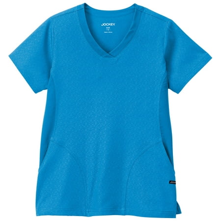 - Jockey Women's Side Panel V-Neck Solid Scrub Top