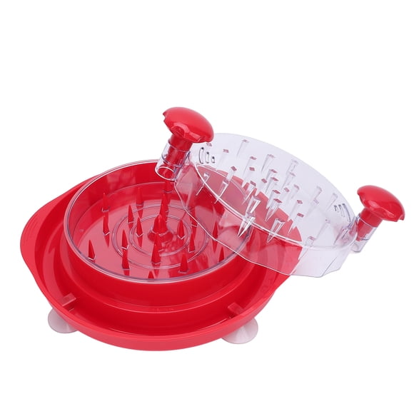 Chicken Shredder, Multifunction Chicken Grinder Ergonomic Handle with Suction Cup for Home Kitchen Red,Black