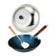 thumbnail image 1 of Sartén wok de hierro fundido, wok chino con tapa para cocina de inducción, multifuncional. Diámetro de la olla de 30 cm, 1 of 9