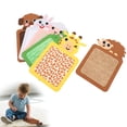 thumbnail image 3 of Alfombrillas sensoriales para niños autistas, animales lindos azulejos sensoriales de piso juguetes sensoriales de aprendizaje juguetones con textura 6 pcs para niños pequeños, 3 of 7