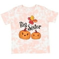 thumbnail image 3 of Inktastic Big Sister Pumpkins with Fall Leaves Girls Toddler T-Shirt, 3 of 5
