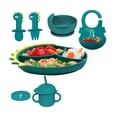 thumbnail image 1 of Juego De Antideslizante Platos De Silicona Para Bebes 8pcs, 1 of 5