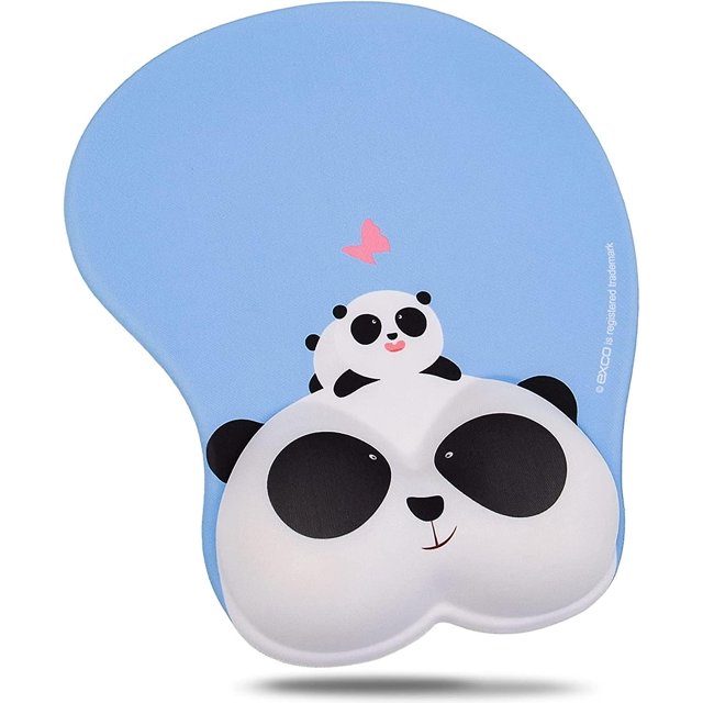 Reposamuñecas de gel Rist con almohadilla para ratón y diseño de panda