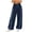 Dark Blue-1, variant on Tqcoqu Women's Wide Leg Pants Drawstring High Rise Side Striped Slouchy Palazzo Pants with Pockets,Black,Women's S-XXL
