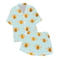 thumbnail image 1 of Ensemble de Pyjama Imitation Soie Imprimé pour Filles, 1 of 4