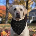 thumbnail image 2 of Dog Bandana 1 Pack,Black Gold Sun Moon Planet Pattern Bandanas for Dogs,Cat Bandana,Small/ Large Dog Bandana 2 Size,Dog Bandanas Girl Boy, 2 of 5