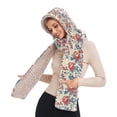 thumbnail image 3 of BZSMCE Warm Fleece Hood Scarf Wrap 0_0 (2) Pattern, 3 of 7