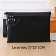 thumbnail image 4 of Fireproof Document Bag with Lock,Fireproof and Waterproof Money Bag with Zipper Closure, Storage Pouch for A4 Letter Size Document, Cash, Cell Phone, Passport-Black, 4 of 5