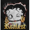 thumbnail image 2 of Betty Boop The Realest Cartoon Women's Graphic T Shirt Tees Brisco Brands S, 2 of 4