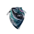 thumbnail image 2 of Ambesonne Nautical Unisex Bandana, Trippy Turtle with a Whale, , Teal Multicolor, 2 of 4