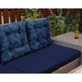 thumbnail image 6 of Vargottam Indoor/Outdoor Tufted Printed Square Seat Patio Cushion Set Of 2 Water Resistant Patio Furniture Seat Cushion 19,inches, Blue | Asian Floral, 6 of 7