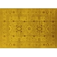 thumbnail image 1 of Ahgly Company Machine Washable Indoor Rectangle Oriental Yellow Traditional Area Rugs, 7' x 10', 1 of 4