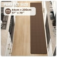 thumbnail image 3 of PABUBE Kitchen Rugs and Mats Anti Fatigue Cushioned, Non Slips Kitchen Floor Mat in Front of Sink, Memory Foam Floor Mat for Standing, 17"x79", Brown, 3 of 9