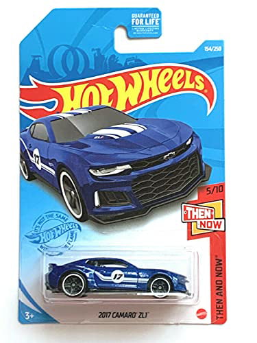THEN AND NOW HOT WHEELS 2021 CASE L 2017 Caaro ZL1 Recolour Blue 154/250 
