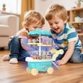 thumbnail image 2 of Ice Cream Candy Cart Playset with Simulated Lollipop & Dessert, Street Stall Pretend Play Toys, Vendor Role Play Kit, Christmas Birthday Gifts, Toys for Toddler Baby Kids Boys Girls, Age 3+, 2 of 7