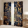 thumbnail image 2 of jejeloiu Kawaii Wild Owl Curtains Pack of 2 (42x84 Each),Rustic Fall Leaves Curtains Blackout,Brown Black Bedroom Curtains For Kids,Super Cozy Room Decor, 2 of 6