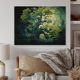 thumbnail image 2 of Designart "Redwood Tree Euphony Of Green" Tree Redwood Print on Natural Pine Wood, 2 of 5