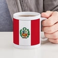 thumbnail image 4 of CafePress - Peru Flag Mug - 11 oz Ceramic Mug - Novelty Coffee Tea Cup, 4 of 4