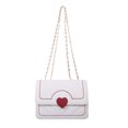 thumbnail image 1 of Nuevo bolso de moda con nicho bordado, línea de corazones, bolso pequeño con cadena colgada al hombro., 1 of 5