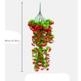 Coofanin Fake Flower Hanging Hanging Basket Bunch Violet Flower Hanging