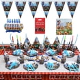 thumbnail image 2 of Roblox-bolsas de regalo de cumpleaños para niños, suministros para fiestas temáticas, platos de papel, vasos, platos, servilletas, juego de vajilla desechable para Baby Shower, 145 piezas, 2 of 4