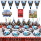 thumbnail image 2 of Roblox-bolsas de regalo de cumpleaños para niños, suministros para fiestas temáticas, platos de papel, vasos, platos, servilletas, juego de vajilla desechable para Baby Shower, 145 piezas, 2 of 4