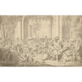 thumbnail image 3 of Louis Fabritius Dubourg 14x11 Black Modern Framed Museum Art Print Titled - Roman Soldiers Defending a City Plagued by Famine (1734), 3 of 5