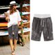 thumbnail image 4 of Pantalones Cortos Casuales de Poliéster Ligeros con Cordón Impreso de Cinco Puntos para el Verano Diario, 4 of 4