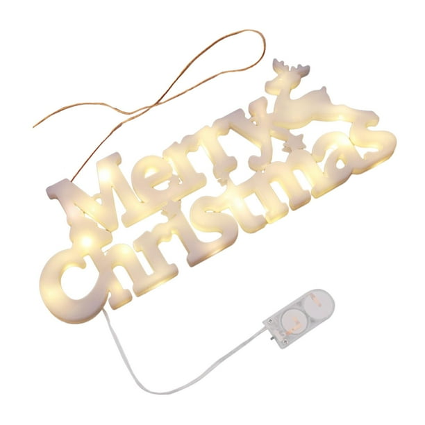 , Panel de luz navideña, letrero de neón, decoración navideña, letreros para decoración de pared, artículos de regalo para porche de casa