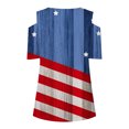 thumbnail image 5 of IROINNID 4th of July T-Shirt For Women Fashion Summer Casual Strapless Blouse Top V-Neck Women Tops Independence Day, 5 of 5