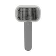 thumbnail image 2 of Pet Slicker Brush, Remove Floating Hair 135° Inclination Angle Multifunctional Cat Brush  For Cats Gray White, 2 of 8