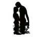 thumbnail image 2 of Couple Metal Wall Art Couple Metal Wall Sculpture Anniversary Couple Romantic Metal Wall Decoration, 2 of 9