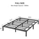 thumbnail image 2 of 12 - pulgada negra tamaño completo metal platform marco de cama con almacenamiento, steel slat support, heavy - duty, no box spring, 2 of 7